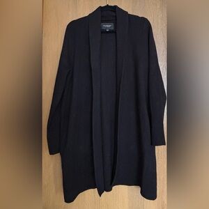 Liverpool Los Angeles Women’s Black Open Front Duster Cardigan Sweater Size S
